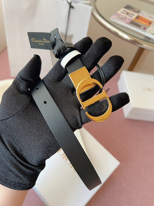 DIOR 25S BELT 20 MM IN BLACK CALFSKIN 618009 - 30