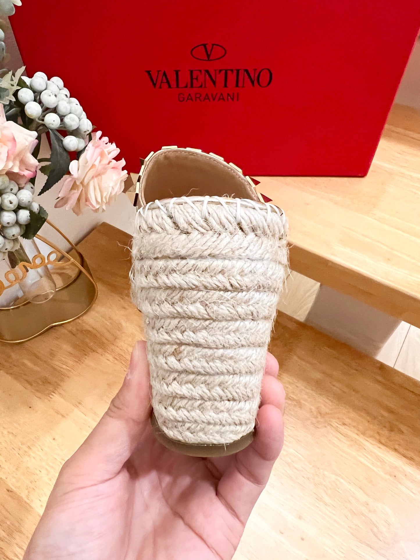 LACE-UP WEDGE SANDALS IN SILVER CALFSKIN WITH STUDS - 36