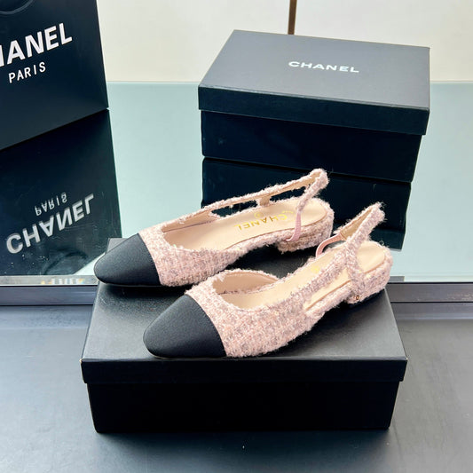 CC SLINGBACK 25S 25 ММ ЗІ СВІТЛО-РОЖЕВОГО ТВІДУ - 35