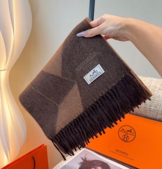 HERMES 25S SCARF 190 IN CASHMERE 987695