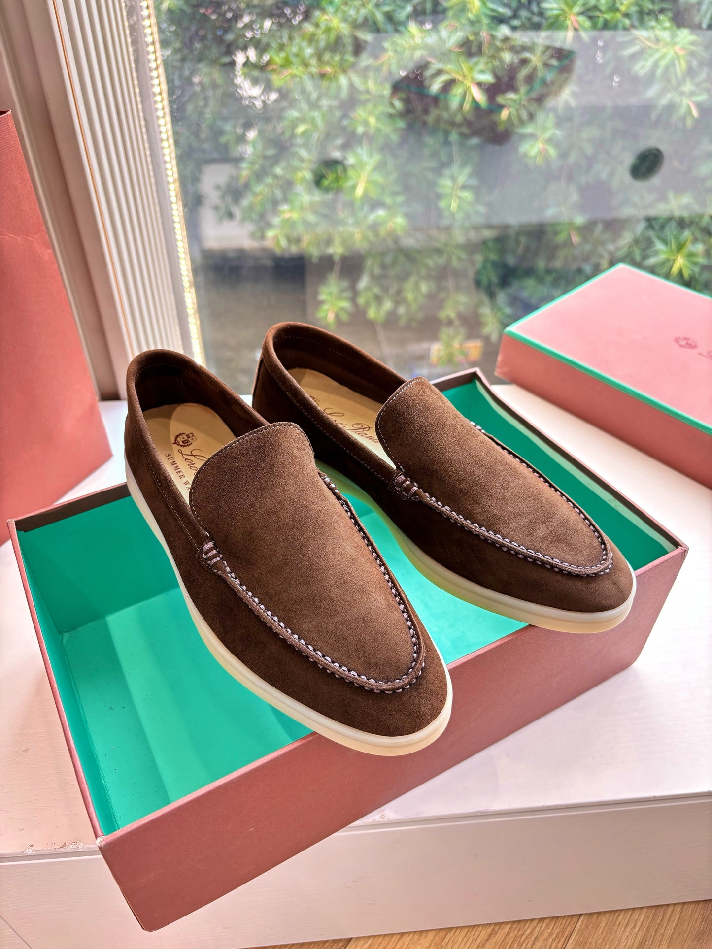 LP LOAFERS 25S IN BROWN CASHMERE - 34