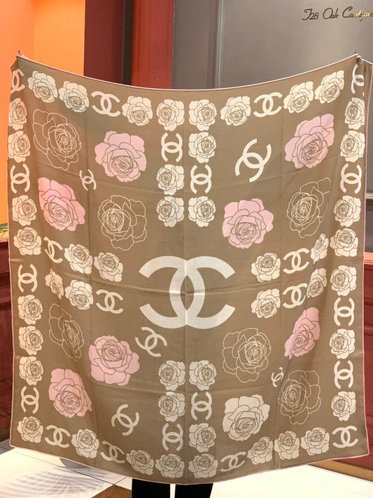ШАРФ CHANEL 25S 140 СМ З КАШМІРУ ТА ШОВКУ 943337