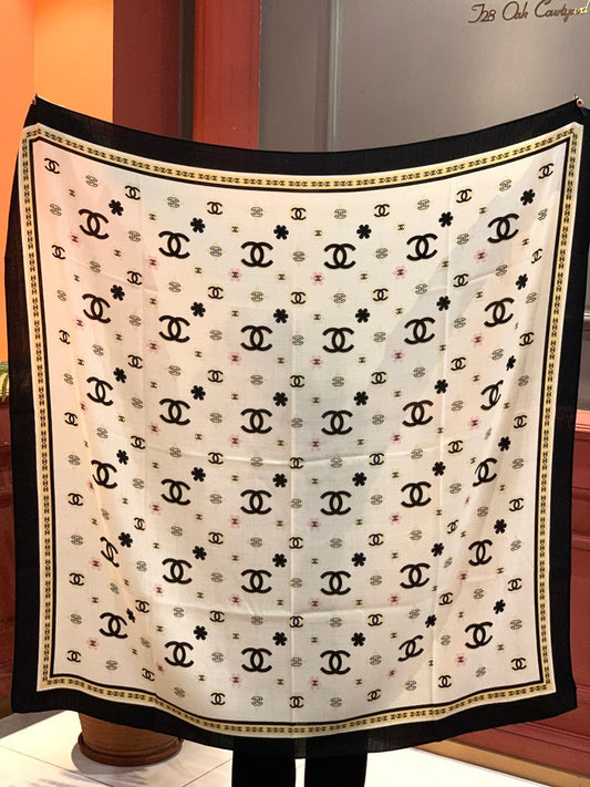 ШАРФ CHANEL 25S 140 СМ З КАШМІРУ ТА ШОВКУ 943339