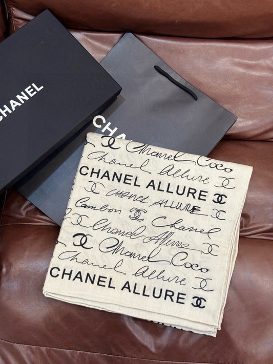 ШАРФ CHANEL 25S 135 СМ З КАШЕМІРУ ТА ШОВКУ 943693