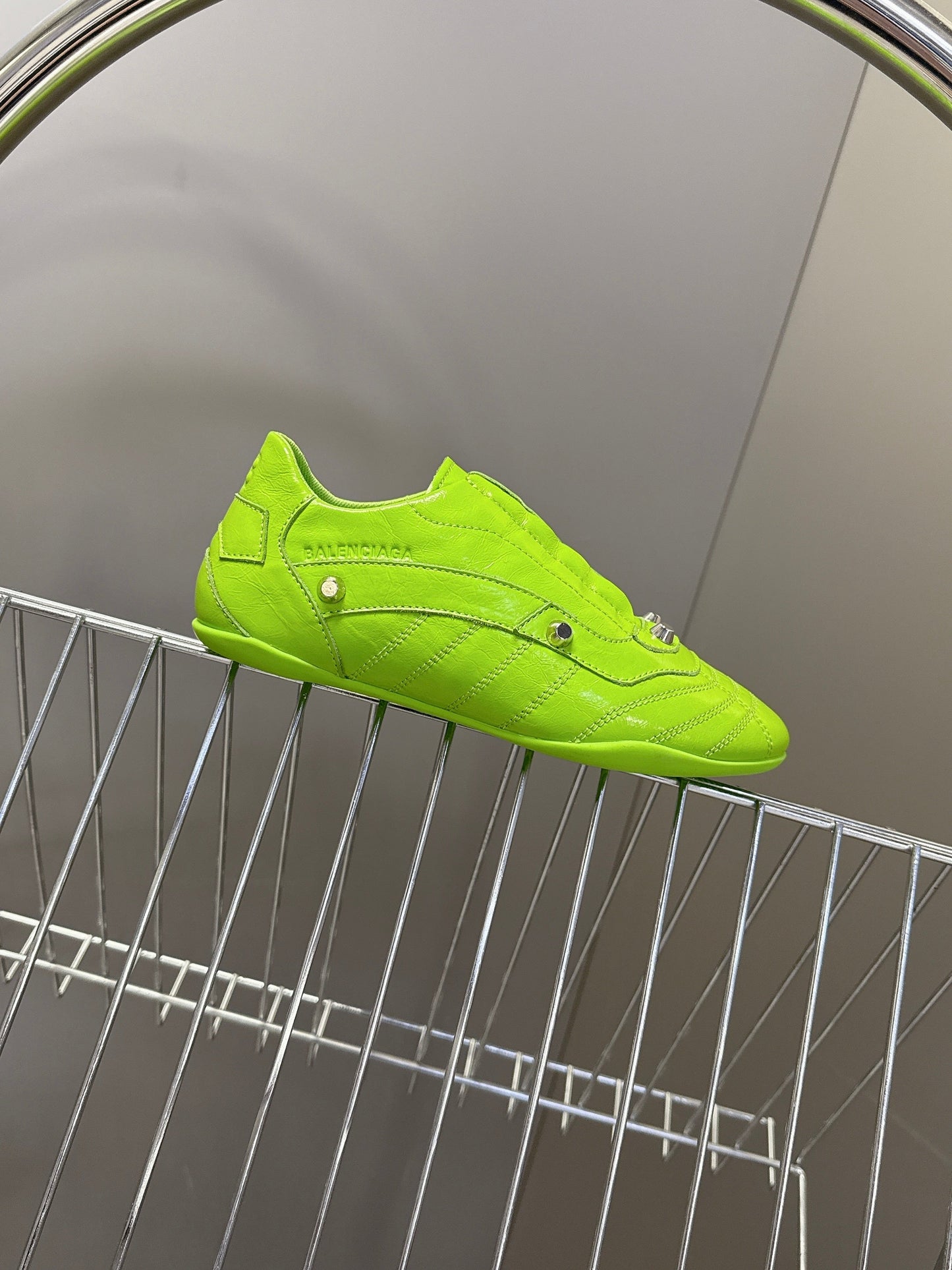 BALENCIAGA 25S SNEAKER IN GREEN CALFSKIN - 35