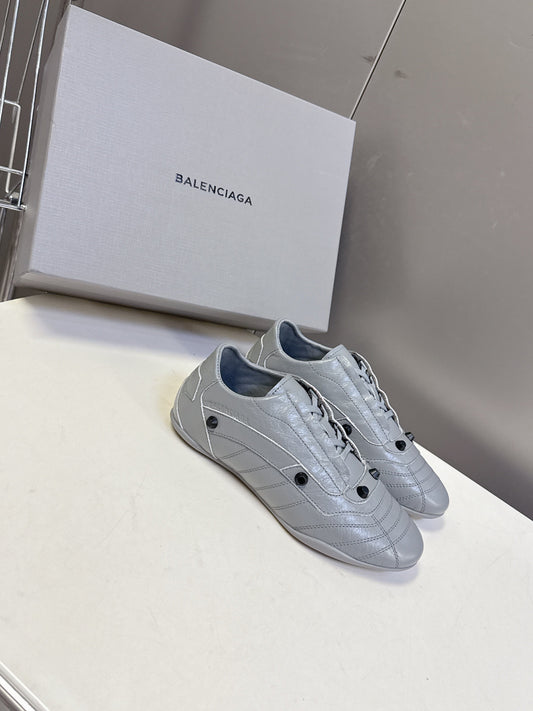 BALENCIAGA 25S SNEAKER IN GREY CALFSKIN - 35