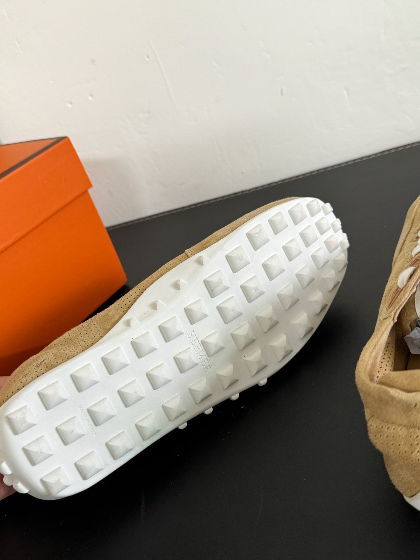 SKATEBOARD SHOES COPPER COLOR SUEDE - 35