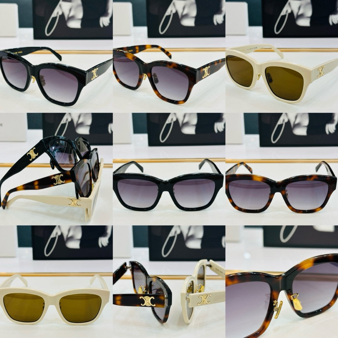 TRIOMPHE SUNGLASS CL40253F IN ACETATE - Black