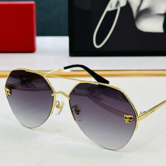 SIGNATURE C DE AVIATOR FRAME SUNGLASSES CT0355S IN METAL - Pink