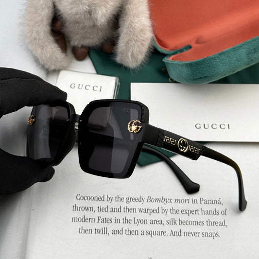 SQUARE FRAME SUNGLASSES G6130 IN ACETATE - Gradient brown