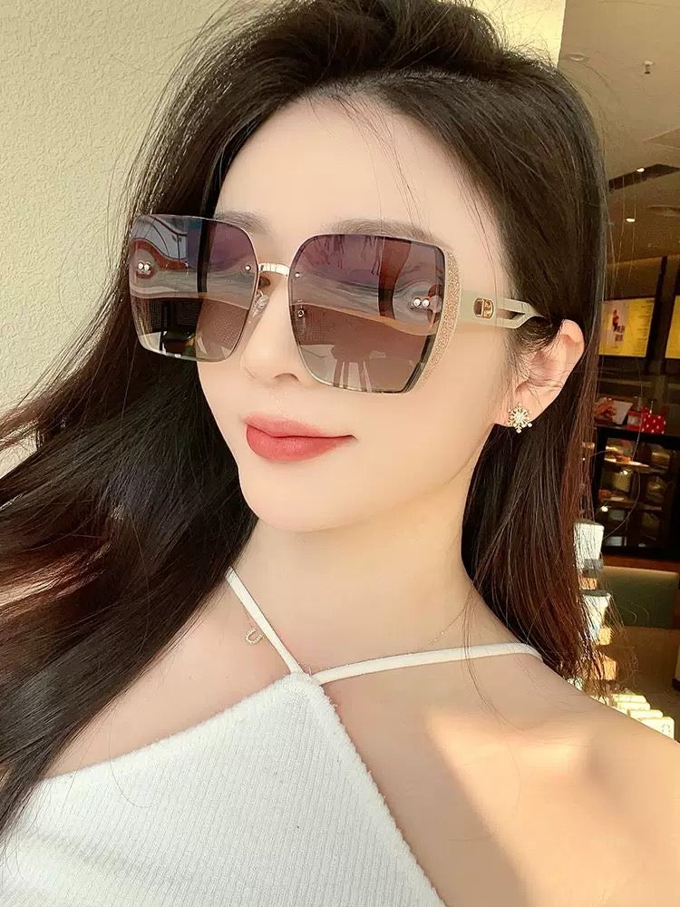 MONTAIGNE SUNGLASS D7230 IN ACETATE - Beige