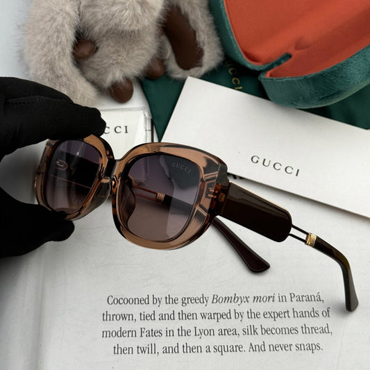 RECTANGULAR FRAME SUNGLASSES G0320 IN ACETATE - Black
