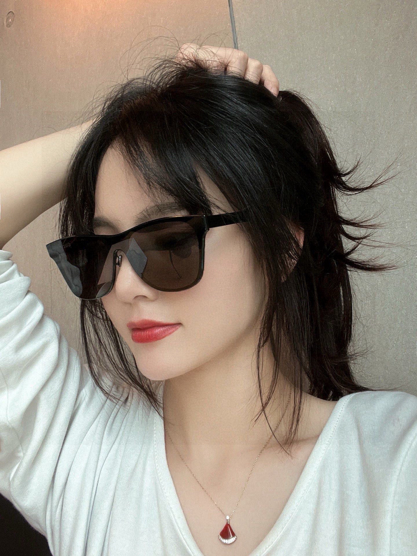 SQUARE FRAME SUNGLASSES G3000 IN ACETATE - Silver