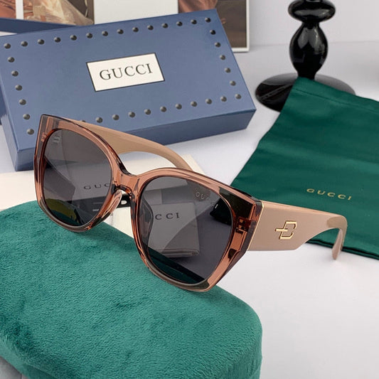 BUTTERFLY FRAME SUNGLASSES G9317 IN ACETATE - Dark tortoiseshell