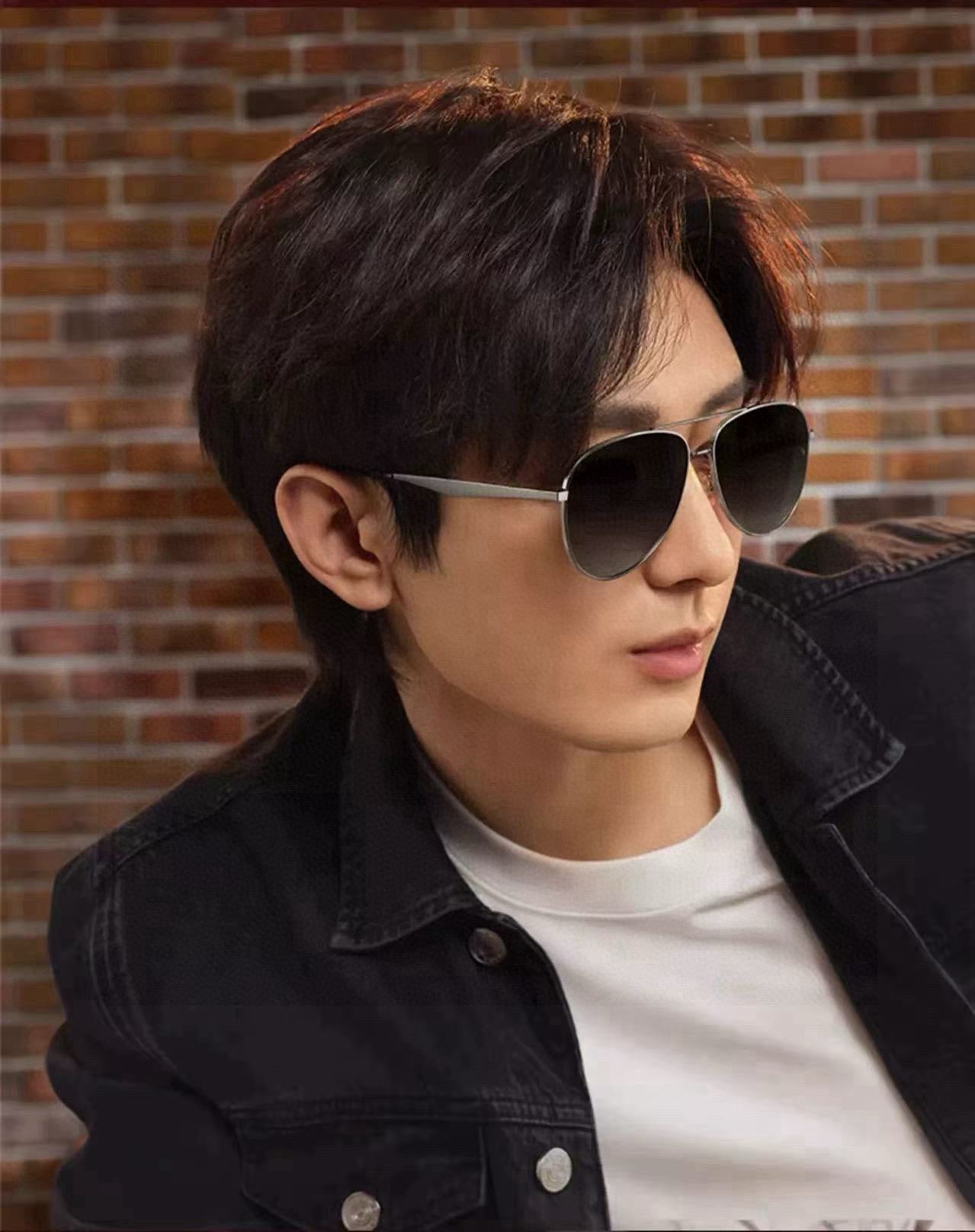 AVIATOR FRAME SUNGLASSES G9203 IN METAL - Black