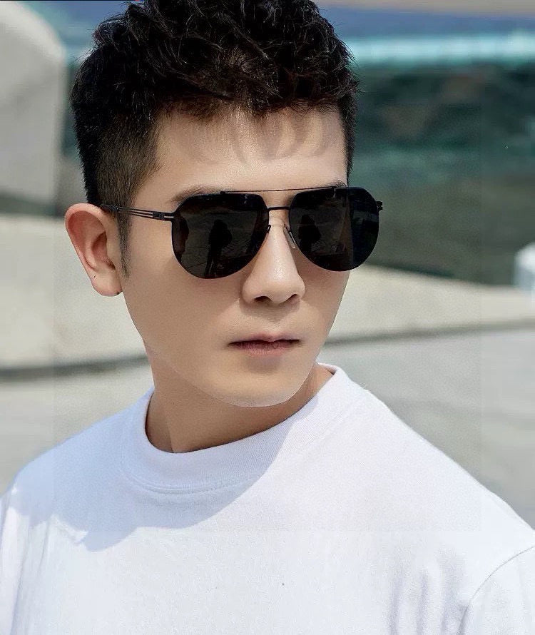 AVATOR FRAME SUNGLASSES G6705 IN METAL - Black