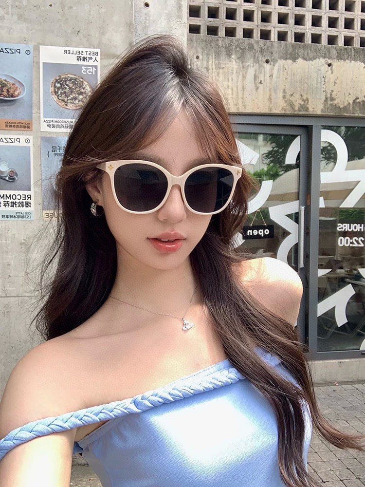 SIGNATURE ROUND SUNGLASSES L3387 IN ACETATE - Ivory