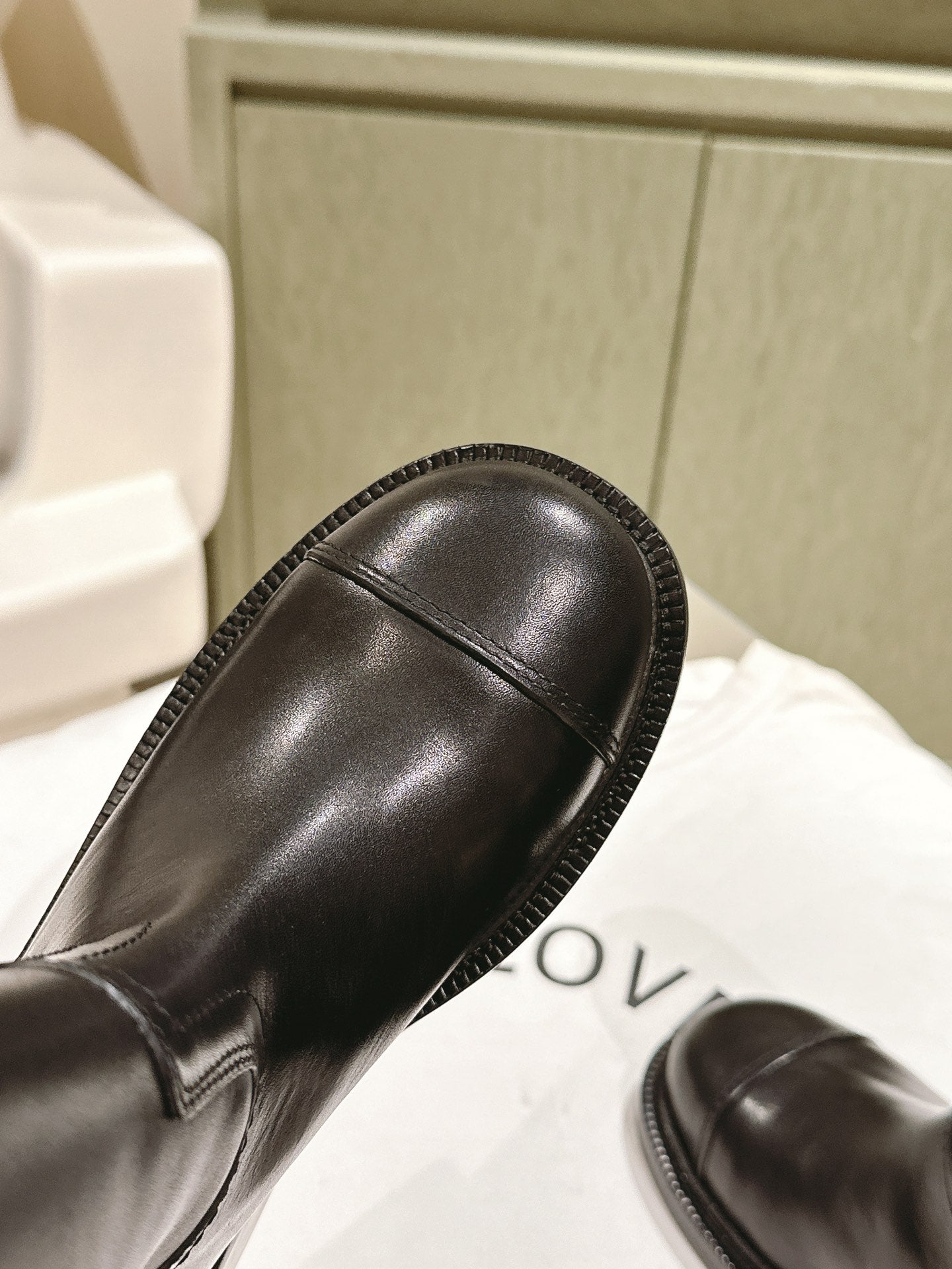 CC SHORT BOOTS BLACK CALFSKIN - 35