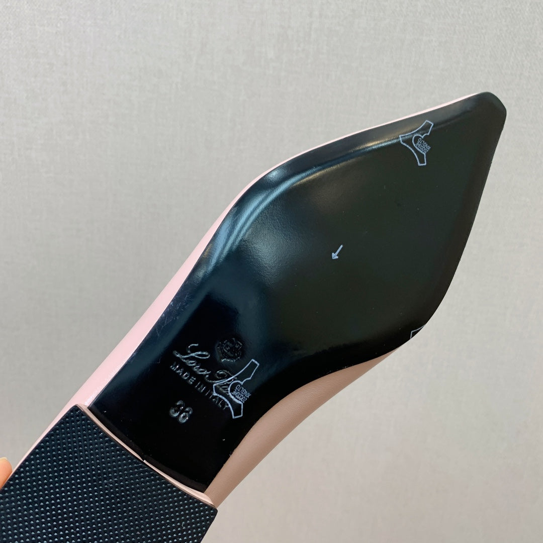 LP REBECCA BALLERINAS PASTEL PINK CALFSKIN - 35