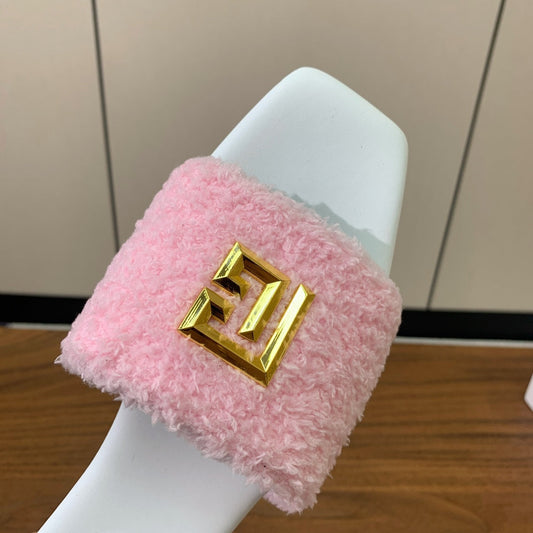 БОСОНІЖКИ BALMAIN 26S З РОЖЕВОЇ ВОВНИ ТА БІЛОЇ ТЕЛЯЧОЇ ШКІРИ
