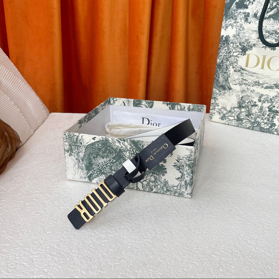 DIOR 25S BELT 20 MM IN BLACK CALFSKIN 562038 - 30