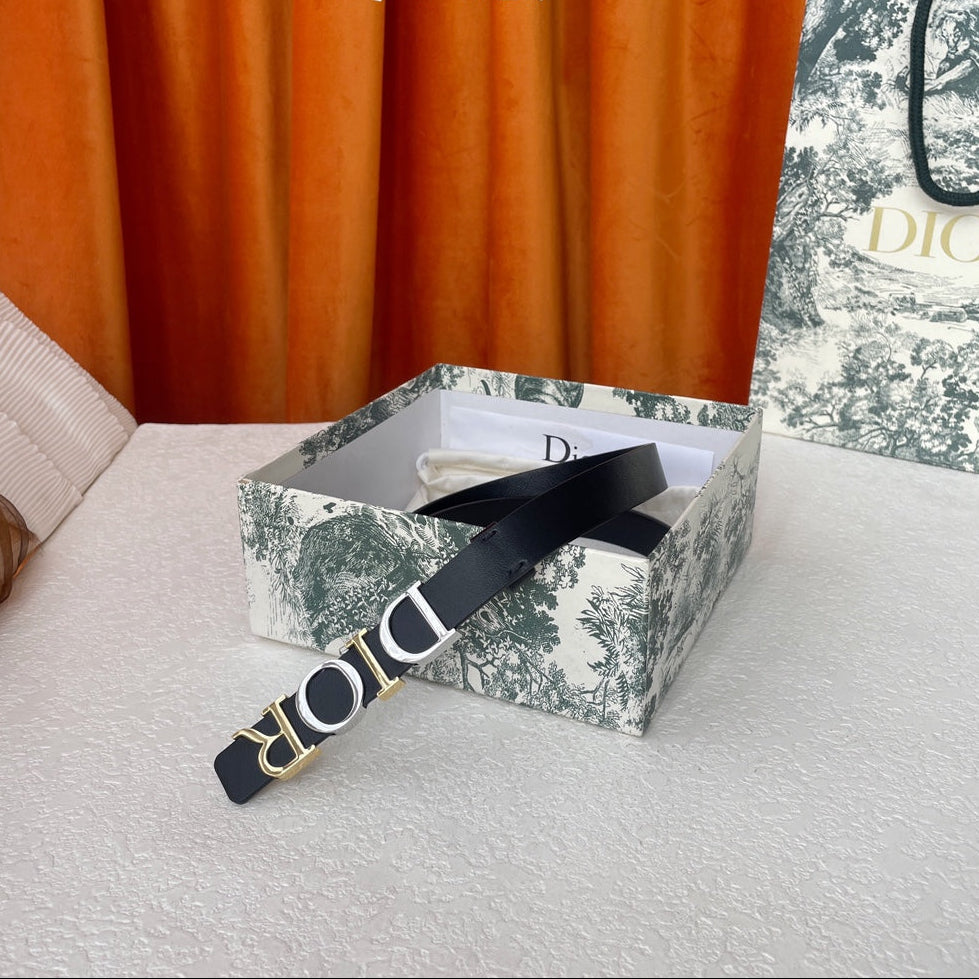DIOR 25S BELT 20 MM IN BLACK CALFSKIN 562162 - 30