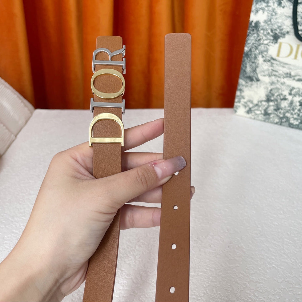 DIOR 25S BELT 20 MM IN BROWN CALFSKIN 562165 - 30