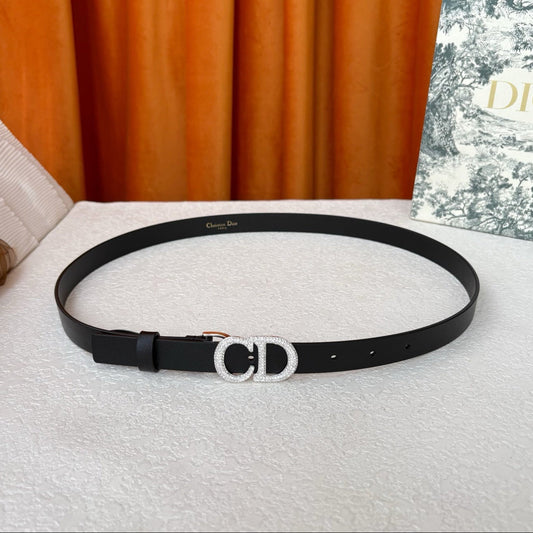 DIOR 25S BELT 20 MM IN BLACK CALFSKIN 595243 - 30