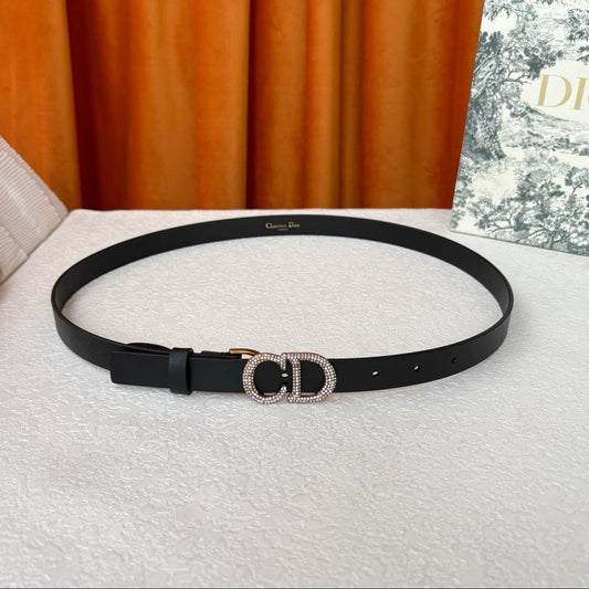 DIOR 25S BELT 20 MM IN BLACK CALFSKIN 595244 - 30