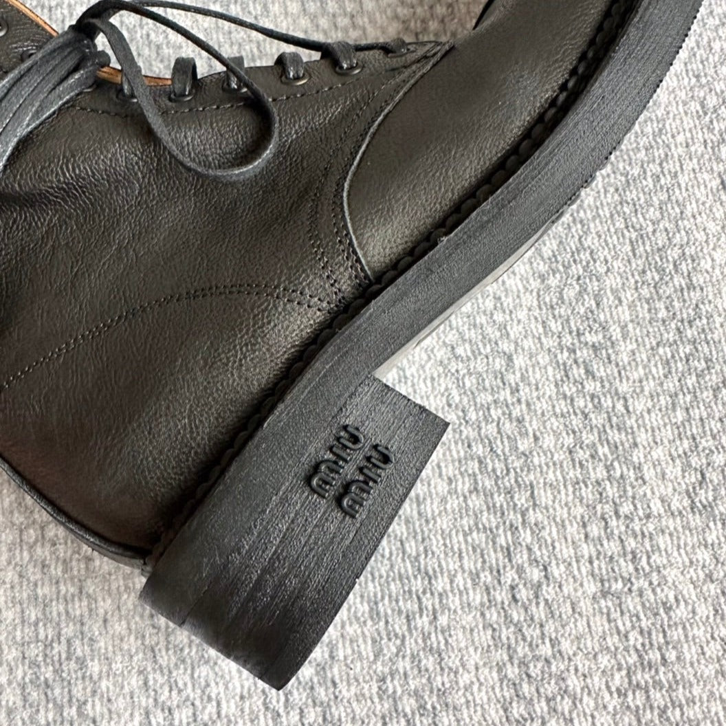 Boots Black Color Calfskin - 35