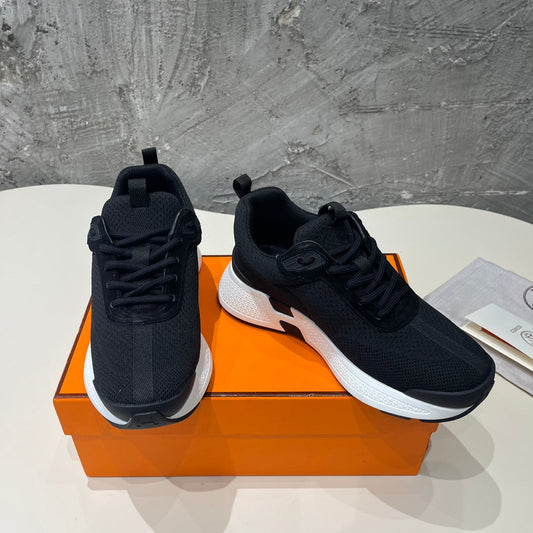 HEROS SNEAKERS BLACK GOATSKIN - 35