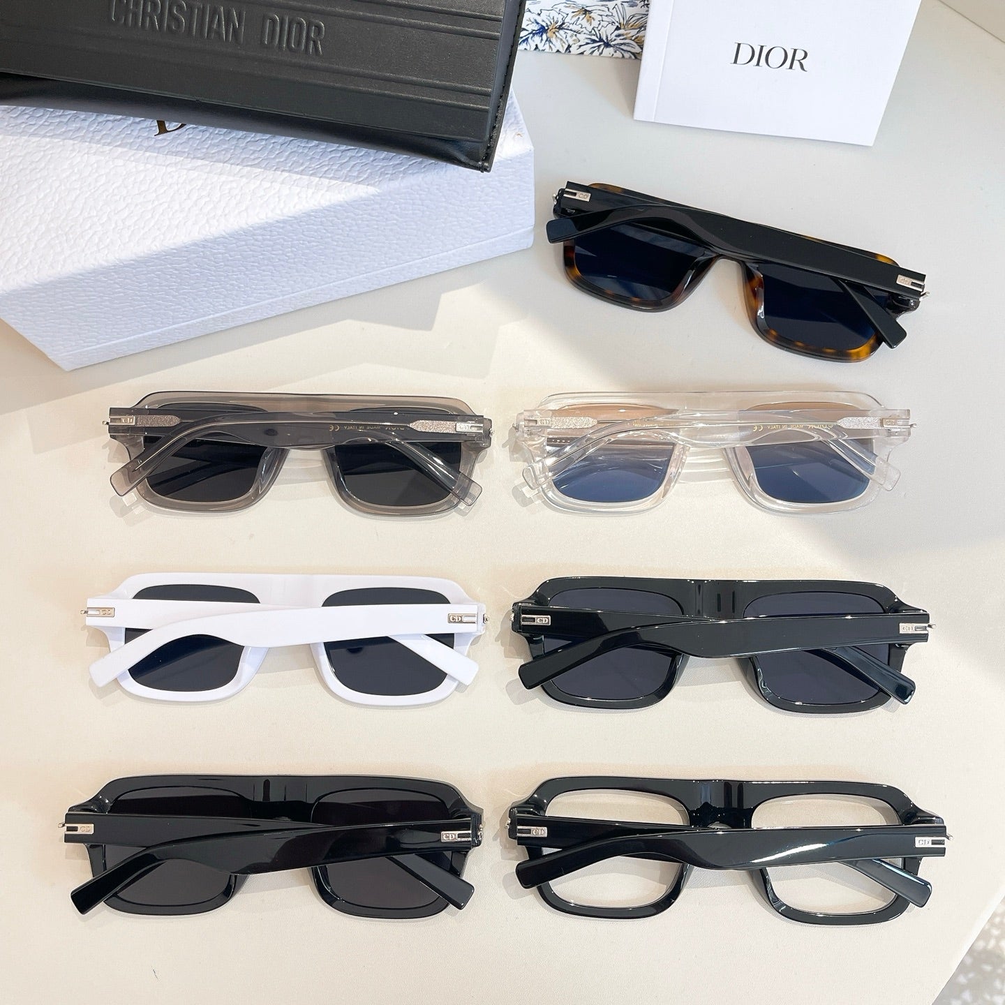 MONTAIGNE SUNGLASS DIORBLACKSUIT N2I IN ACETATE - Black Oblique Mask