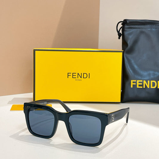 ROMA SQUARE FRAME SUNGLASSES FFF0053 IN ACETATE - Red orange