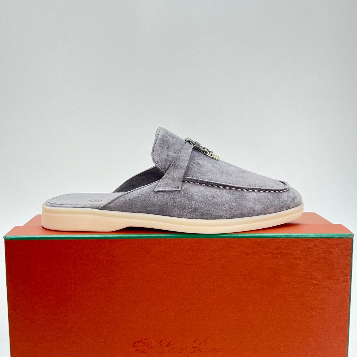 LP SUMMER CHARMS WALK MULES IN GREY SUEDE - 35