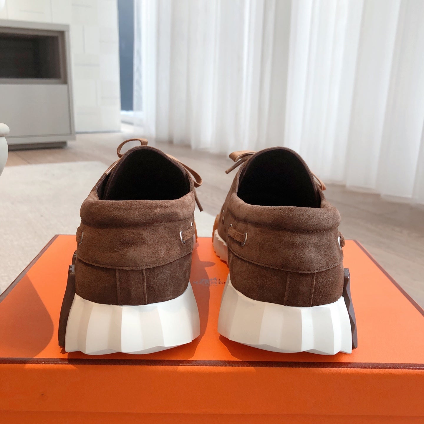 KETCH SNEAKER IN COCOA BROWN SUEDE - 35