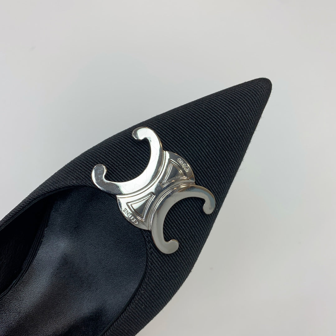 MEDIUM-HEELED 50MM PUMP IN BLACK SUEDE - 35