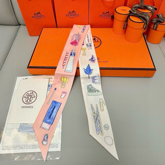 HERMES 25S SCARF TWILLY 86 IN SILK 987337