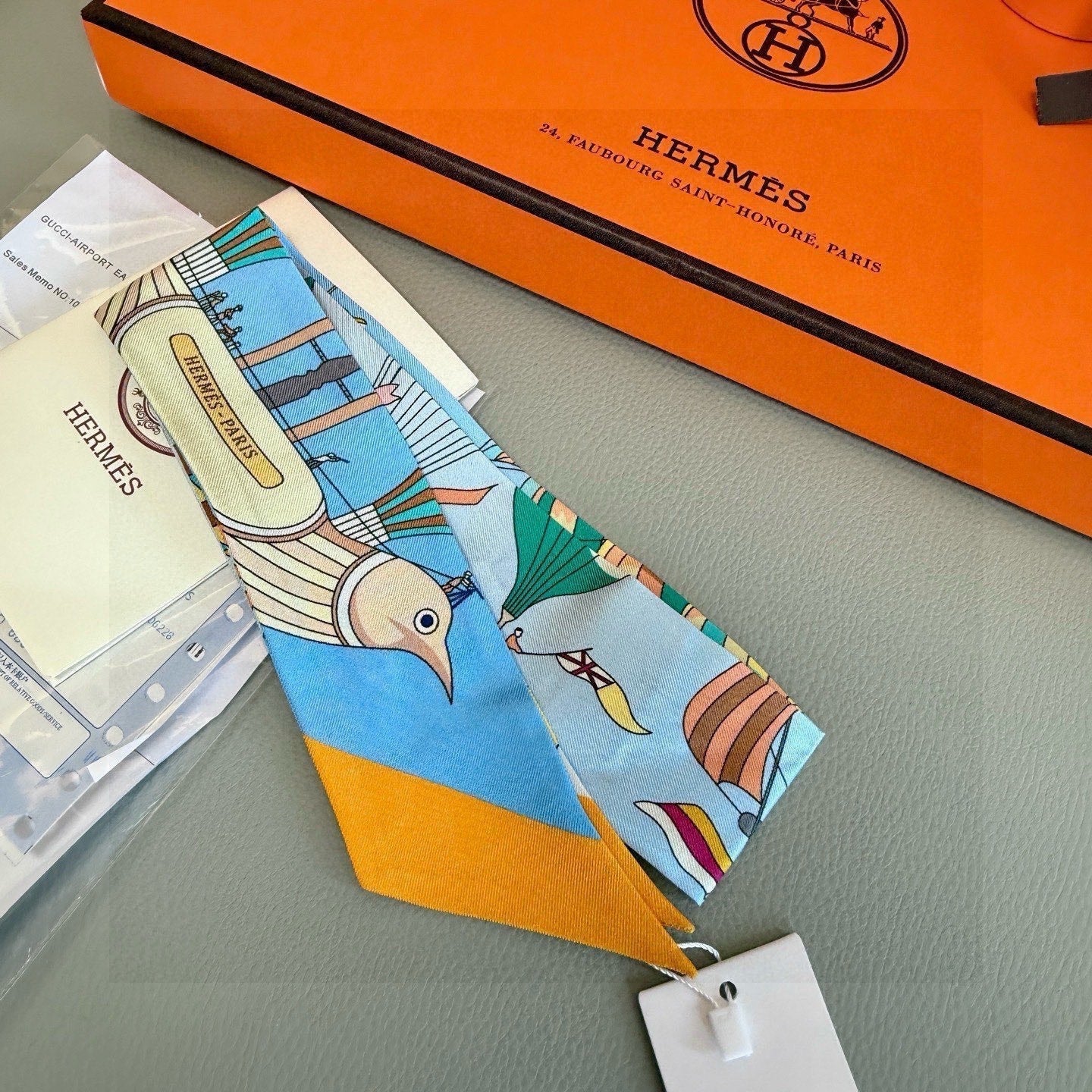 Хустка-каре HERMES 25S зі шовку (86x86 см), артикул 991547