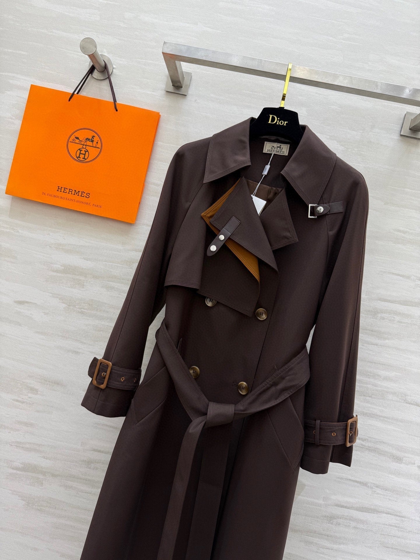 HERMES 25S LONG WINDBREAKER 527670