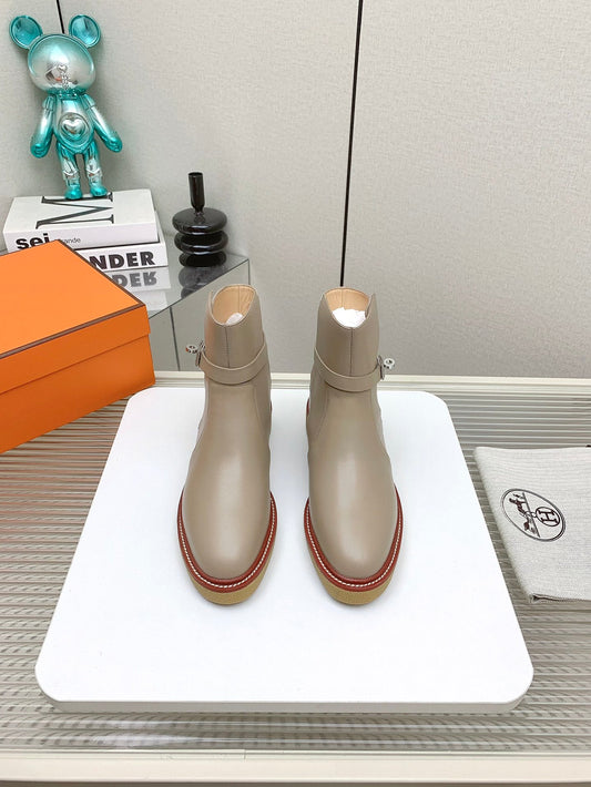 ЧЕРЕВИКИ BOTINES HISTORY З ТЕЛЯЧОЇ ШКІРИ КОЛЬОРУ DESERT BROWN - 35