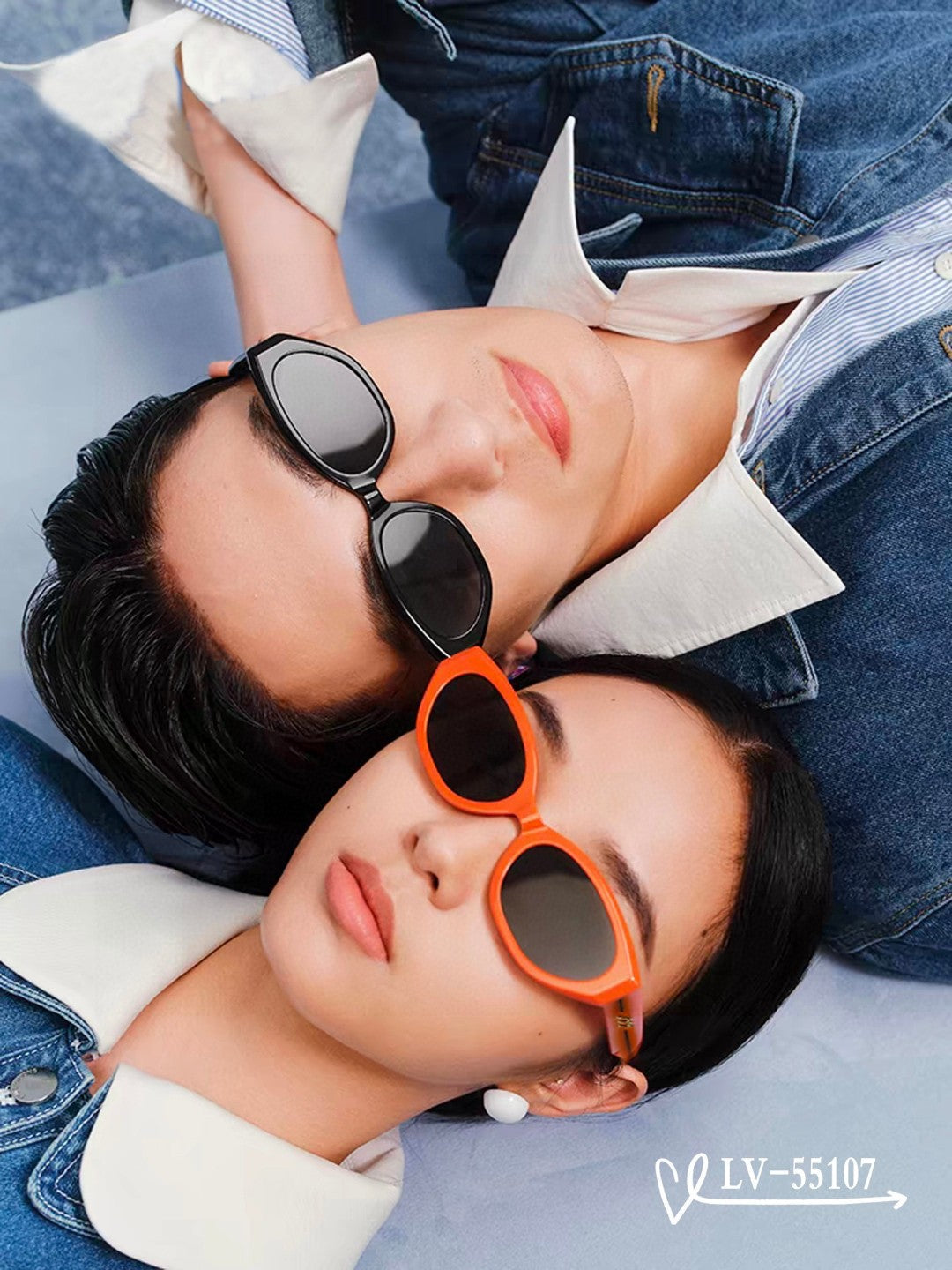 LOGO SUNGLASSES 55107 IN ACETATE - Orange