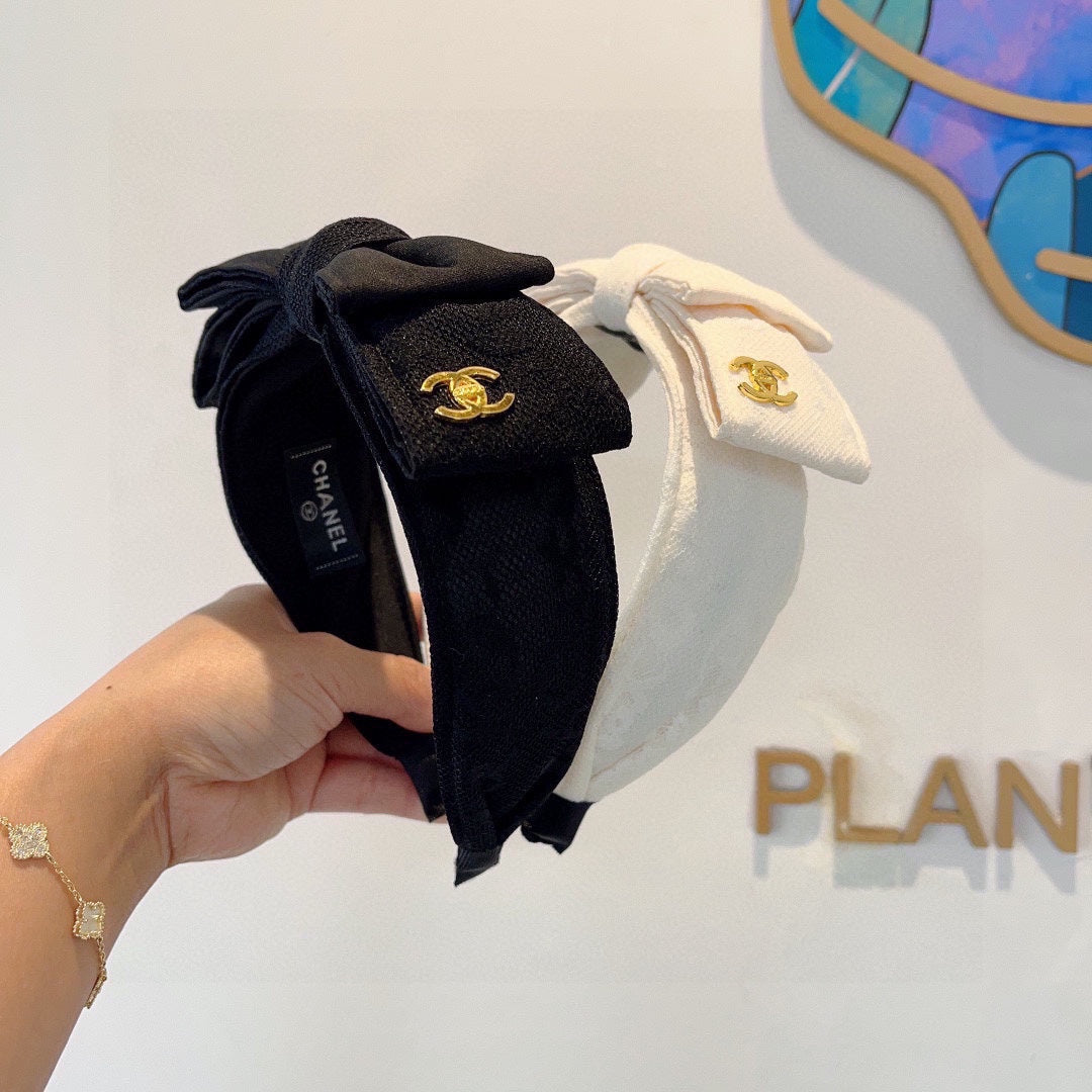 WHITE FABRIC HAIRBAND 418884