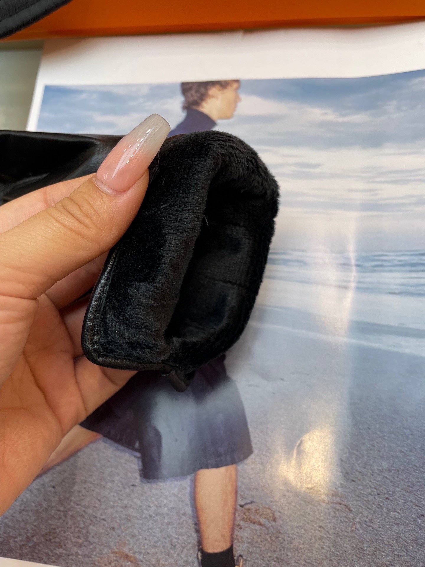 GLOVES IN BLACK LAMBSKIN 463840 - M