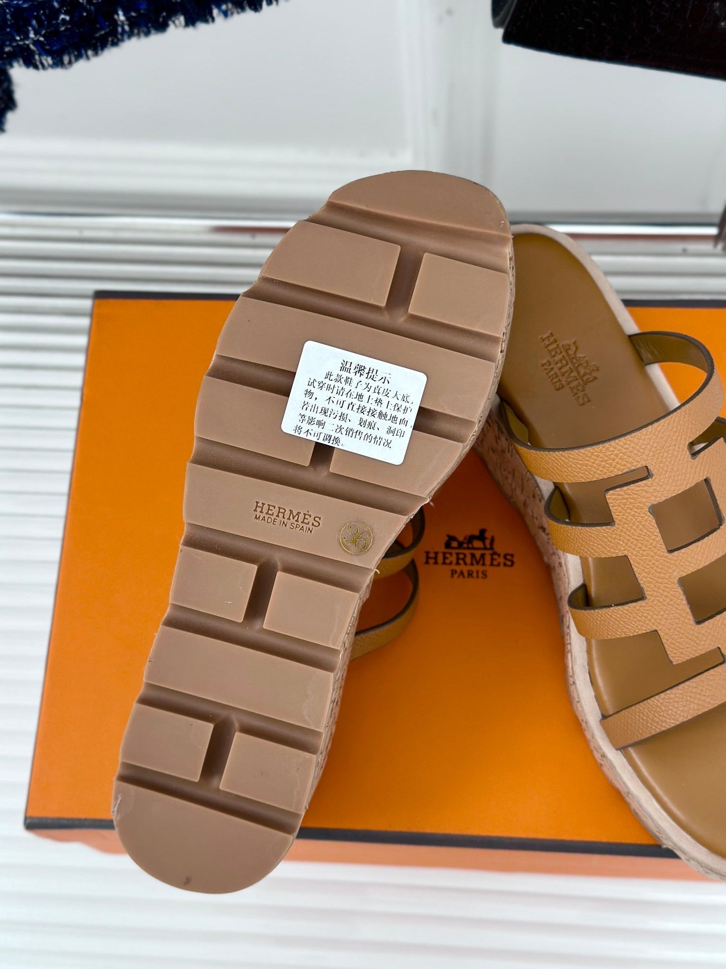 ISABELLA SANDAL BRIGHT BROWN CALFSKIN - 35