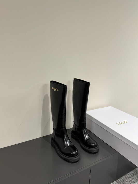 D-TOWN BOOTS IN BLACK PATENT CALFSKIN - 35