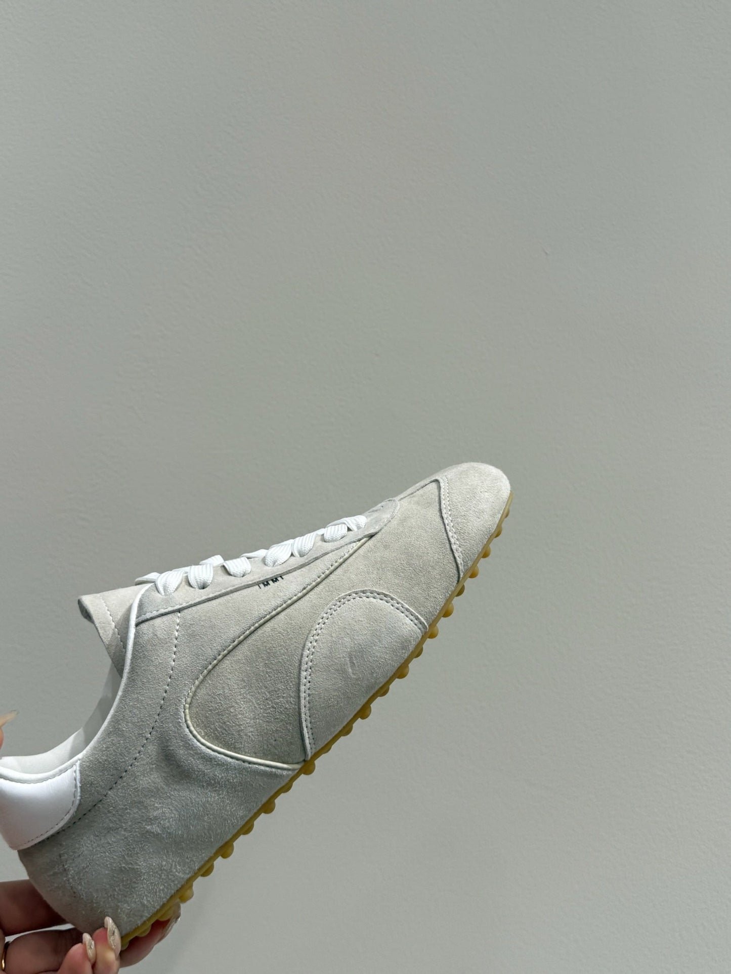 LACE-UP SNEAKER IN BEIGE SUEDE - 35