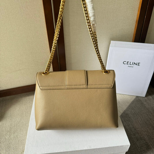 СУМКА CELINE VICTOIRE СЕРЕДНЬОГО РОЗМІРУ З ТЕЛЯЧОЇ ШКІРИ КОЛЬОРУ CAMEL GOLD