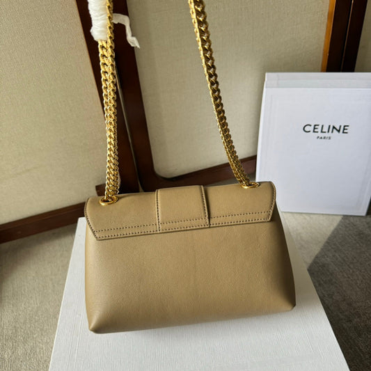 СУМКА CELINE VICTOIRE СЕРЕДНЬОГО РОЗМІРУ 23 З ТЕЛЯЧОЇ ШКІРИ КОЛЬОРУ ВЕРБЛЮЖОГО ЗОЛОТА