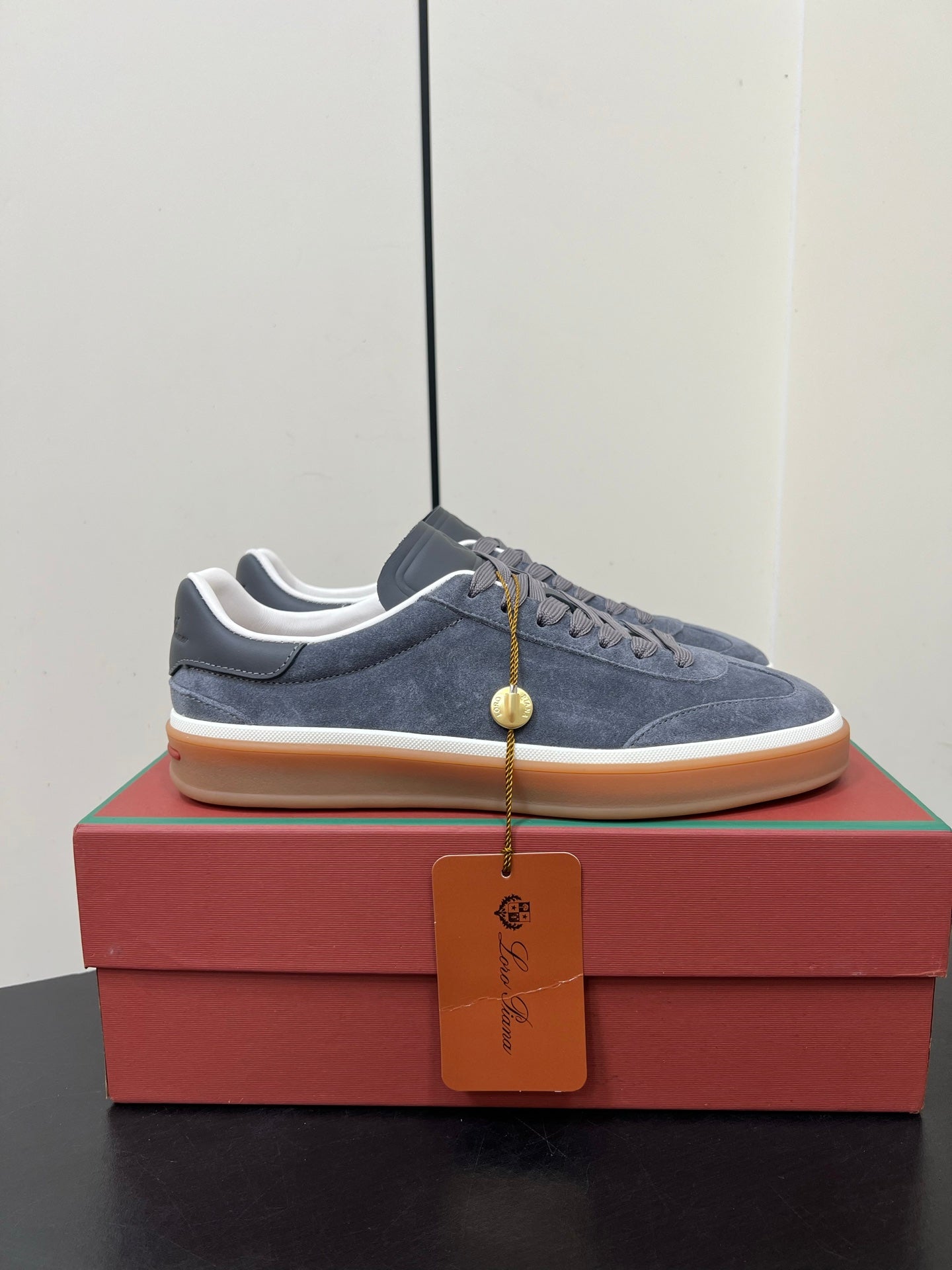LP 25S TENNIS WALK SNEAKERS IN BLUE GRAY SUEDE - 35