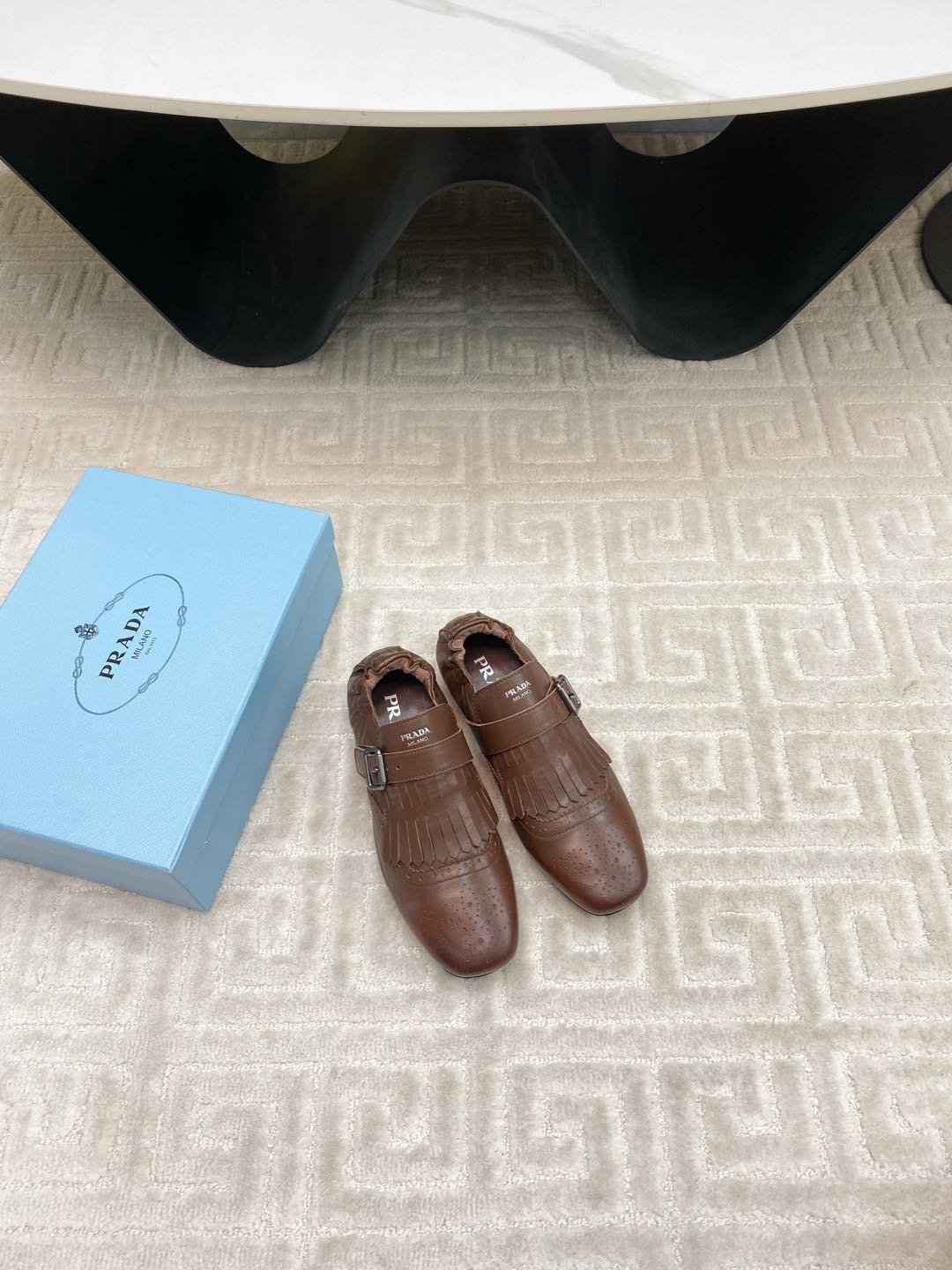 TASSEL LOAFERS IN RUSSET BROWN LAMBSKIN - 35